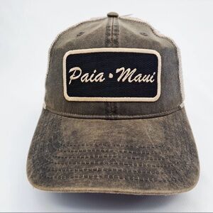 Paui Maui Essentials Tan and Gray Mesh Cap